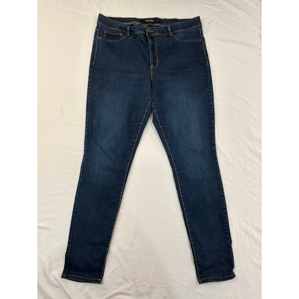 Jordache Dark Denim Stretch Skinny Jeans Size 16